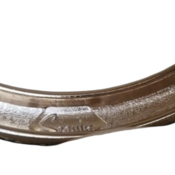 Y2K Sequin Enamel Rhinestone Hinged Bangle Bracelet - Picture 11 of 11